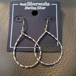 Silver hoop earrings